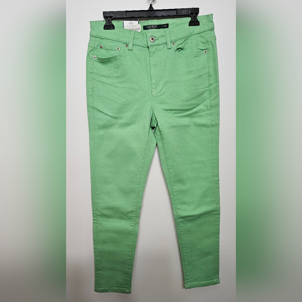Lauren Ralph Lauren Green Skinny Pants